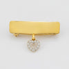 14Kt gold name bar safety pin product photo by Morelove Designs