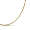 14kt gold curb chain necklace for women, classic fine jewelry, luxury everyday wear product photo by Morelove Designs