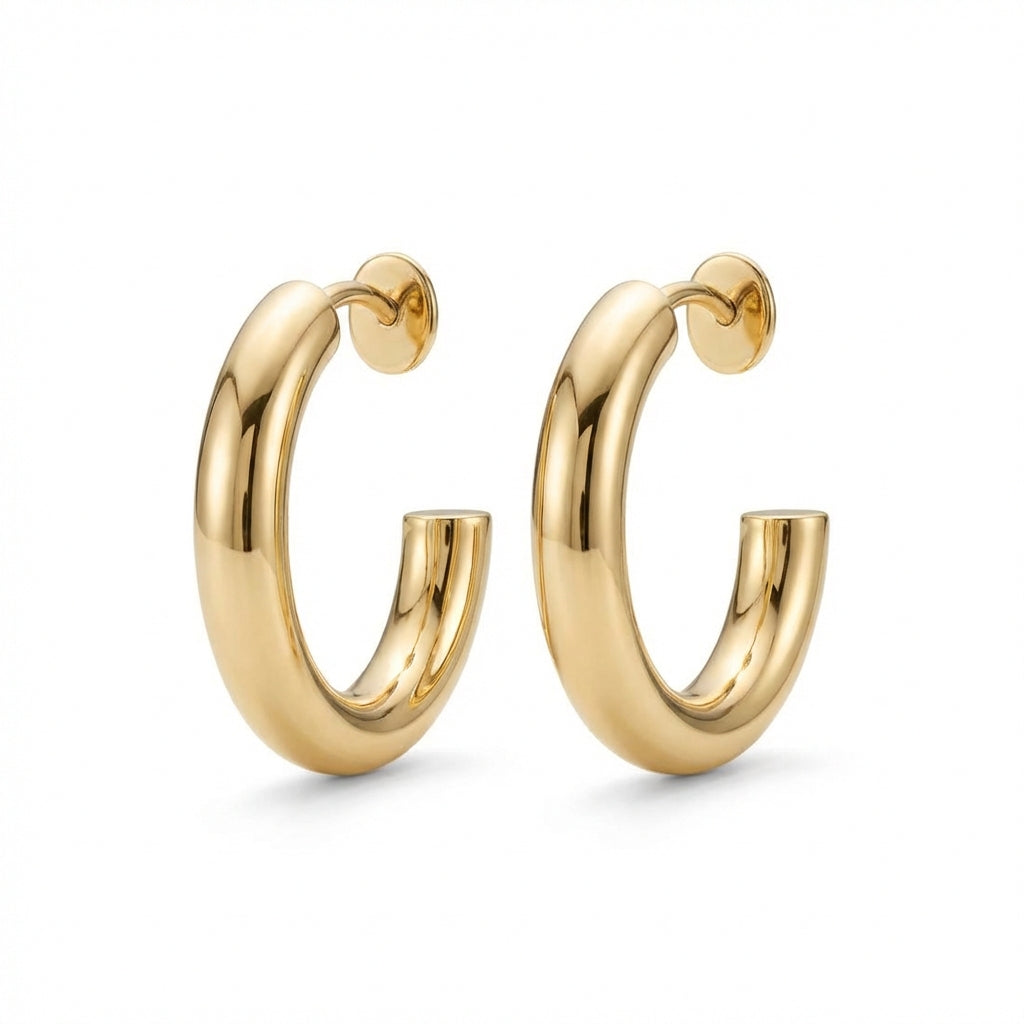 14k gold earrings product photo by Morelove Designs