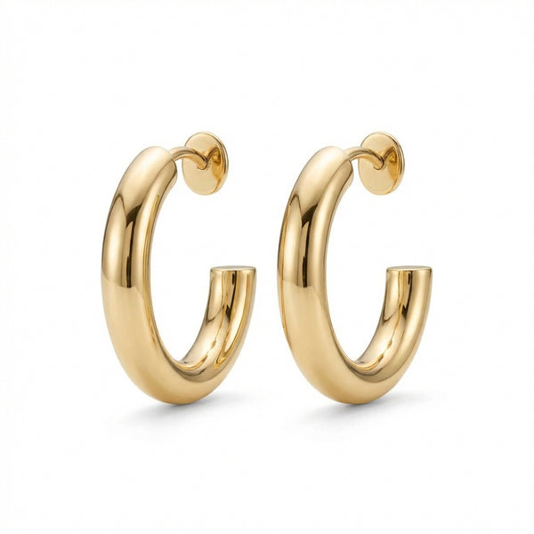14k gold earrings product photo by Morelove Designs