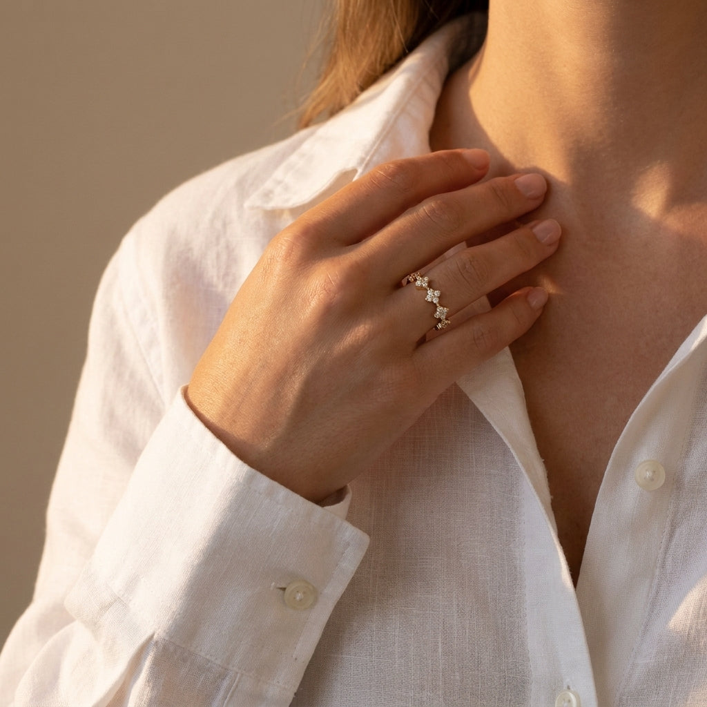 Metal Type: Premium 14K White Gold photography by Morelove Designs