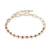Exquisite Half Paperclip and Half Bezel-Set Ruby Design product photo by Morelove Designs