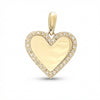 14k gold heart pendant with diamonds, elegant fine jewelry charm product photo by Morelove Designs