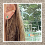 Earring Enhancer with Mini Bottom Diamond in Gold 14Kt