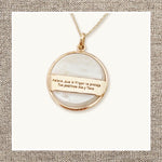 Religious Medal in Mother of Pearl & Gold 14Kt