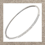 Prong Diamond Bangle in Gold 14Kt