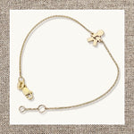 Mini Boy/Girl Charm Bracelet in Gold 14Kt