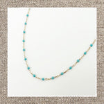 Enamel Mini Bead Chain in Gold 14Kt