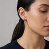 14kt gold sapphire diamond drop earrings for women photography by Morelove Designs