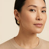 Sculptural 14Kt gold earrings, perfect for everyday fine jewelry lovers