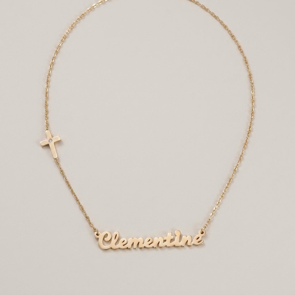 Crafted from premium 14-karat solid gold for lasting radiance and quality. product photo by Morelove Designs