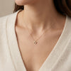 Initial N necklace with micro pave diamonds, 14k gold photography by Morelove Designs