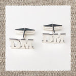 Initial Cufflinks in Silver