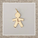 Boy Charm in Gold 14Kt