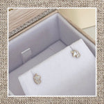 Unicorn Earrings in Mother of Pearl & Gold 14Kt