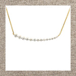 Gradual Bar Necklace in Gold 14Kt