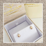 Solid 6mm Ball Earring in Gold 14Kt